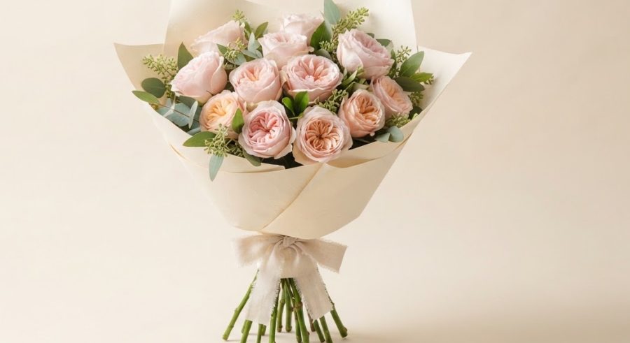 Blush Rose Bouquet — alternate view